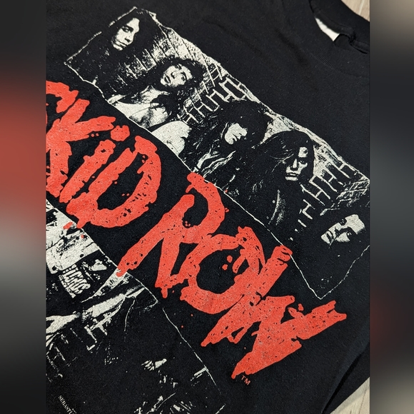Vintage 80's SKID ROW ROCK Concert T Shirt Size Large SSI Tag - Picture 3 of 8